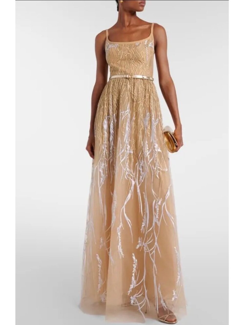 Elie Saab Arboreal Embroidered Gown